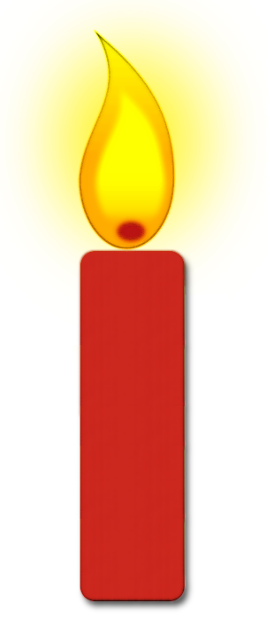 Free Red Candle Clipart