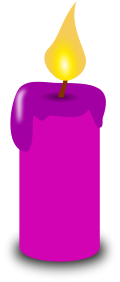 Free Colored Candle Clipart