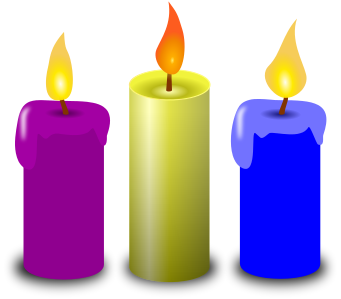 Free Purple Candle Clipart