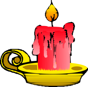 Free Red Candle Clipart