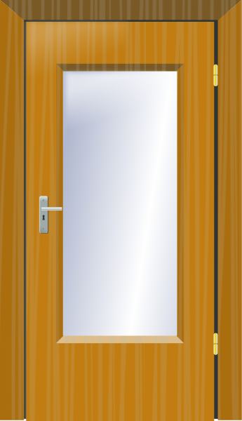 Free Brown Door Clipart