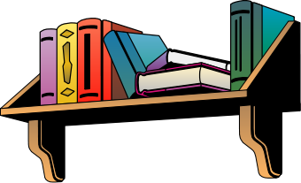 Free Bookshelf Clipart