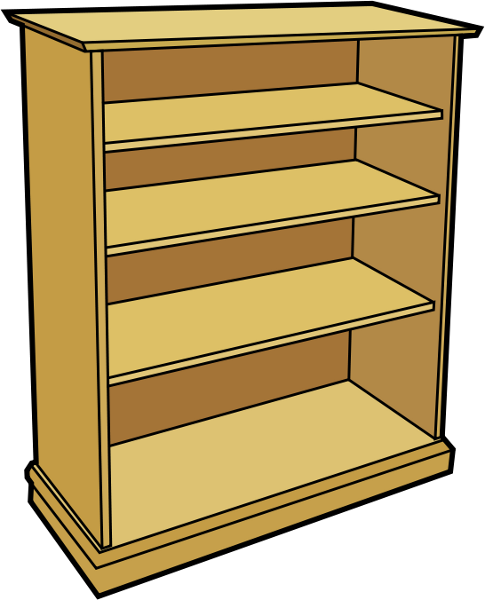 Free Bookcase Clipart