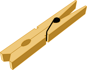 Free Clothespin Clipart