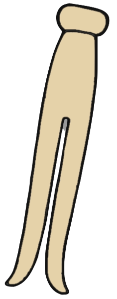 Free Clothespin Clipart